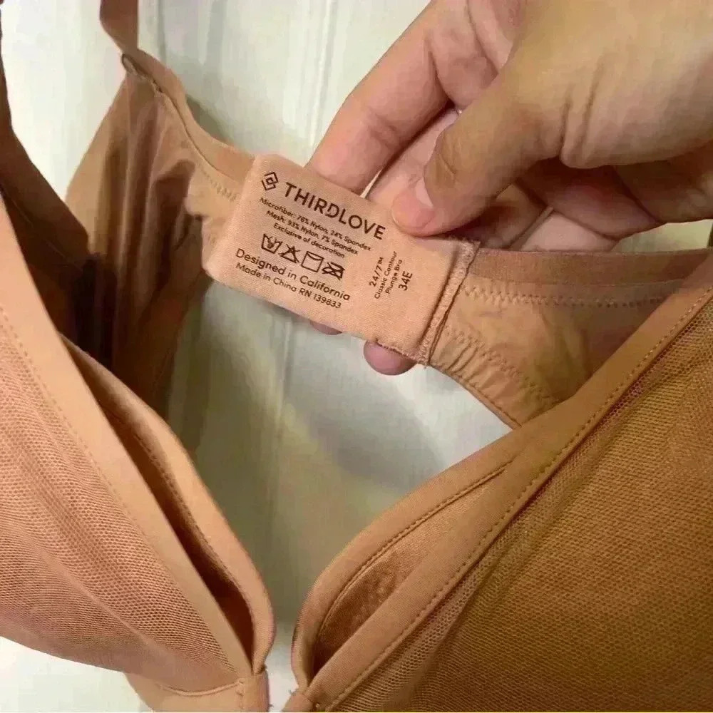 Thirdlove Women’s 24/7 Classic Contour Plung Bra Sz 34E - Picture 2 of 7